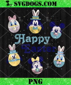 Disney Mickey And Friends Happy Easter Eggs PNG, Mickey Mouse Happy Easter PNG