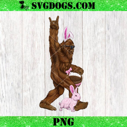 Easter Bigfoot Bunny PNG, Easter Sasquatch Bunny PNG