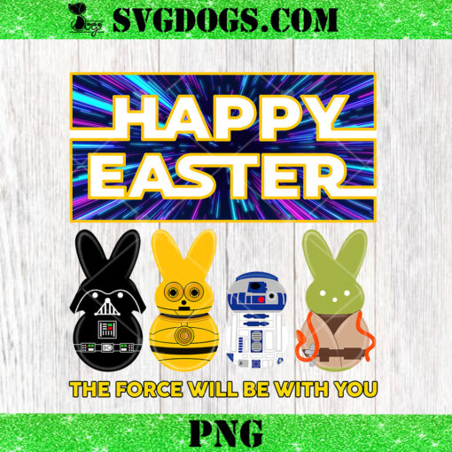 Easter The Force Will Be With You PNG, Star War Characters Easter Peeps PNG