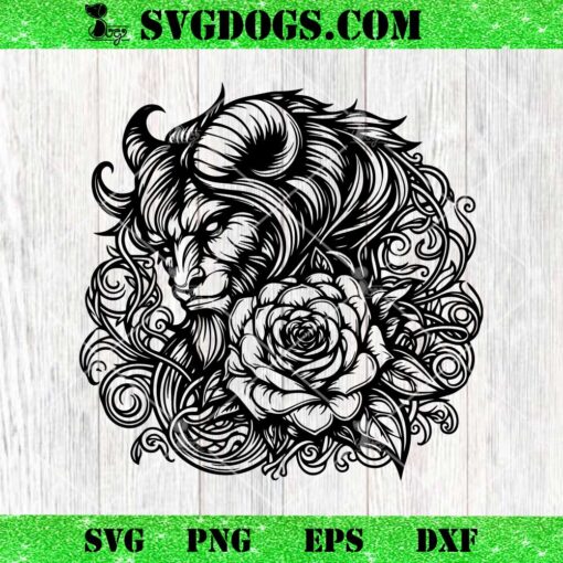 Gaston Lefou Mandala SVG, Beauty And The Beast SVG PNG DXF EPS