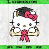 Hello Kitty Graduation SVG, Kitty Senior SVG, Graduation Kawaii Kitty SVG PNG DXF EPS