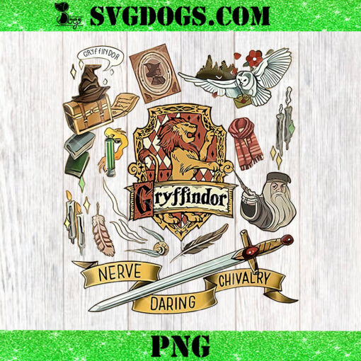 Gryffindor Nerve Daring Chivalry PNG, Harry Potter Gryffindor PNG