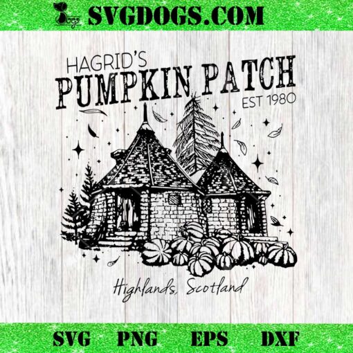 Hagrids Pumpkin Patch Fall Vibes Harry Potter SVG, Highlands Scotland SVG PNG EPS DXF