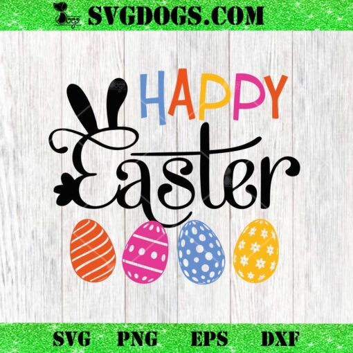 Happy Easter SVG, Easter Bunny SVG, Easter Family SVG PNG EPS DXF