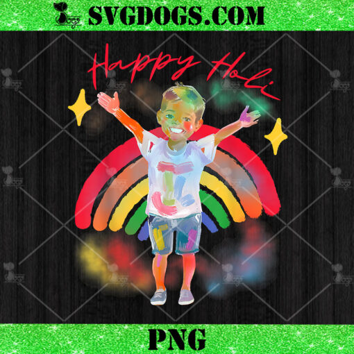 Happy Holi Festival Family PNG, Happy Holi Colorful PNG