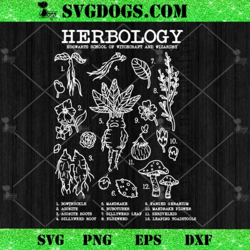 Harry Potter Herbology SVG, Herbology SVG PNG EPS DXF