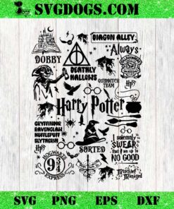 Harry Potter Wizarding World SVG, Hogwarts SVG, Harry Potter SVG PNG EPS DXF