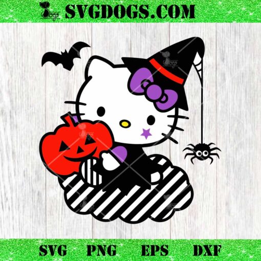 Hello Kitty Halloween Svg, Horror Characters SVG, Smiling Jack SVG PNG EPS DXF