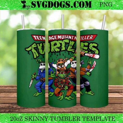 Horror × Teenage Mutant Ninja Turtles 20oz Tumbler Wrap PNG File