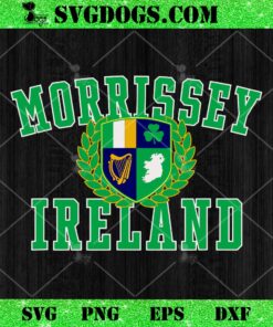 Irish Surname Morrissey Ireland Crest SVG, St Patrick’s Day SVG PNG EPS DXF