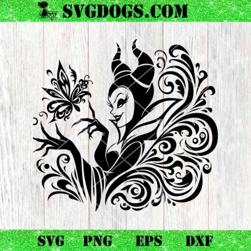 Maleficent Villain Mandala SVG, Evil Queen SVG PNG DXF EPS