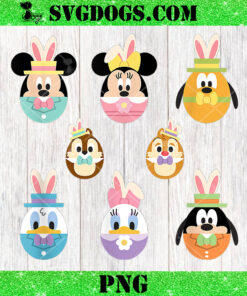 Mickey And Friends Cute Easter Bunny Ears PNG, Disney Mouse Easter Rabbit PNG