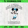 Minnie Mouse Dodgers Fan Baseball SVG, Los Angeles Dodgers SVG PNG DXF EPS