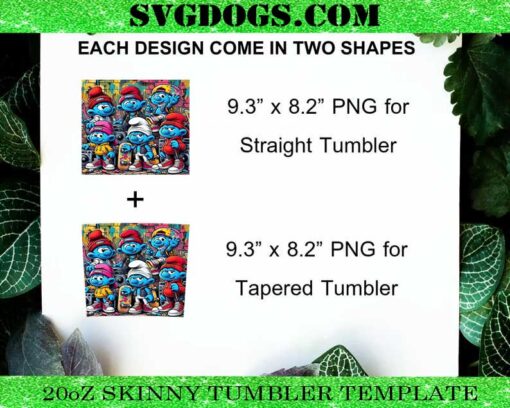 Smurf Kero 20oz Tumbler Wrap PNG