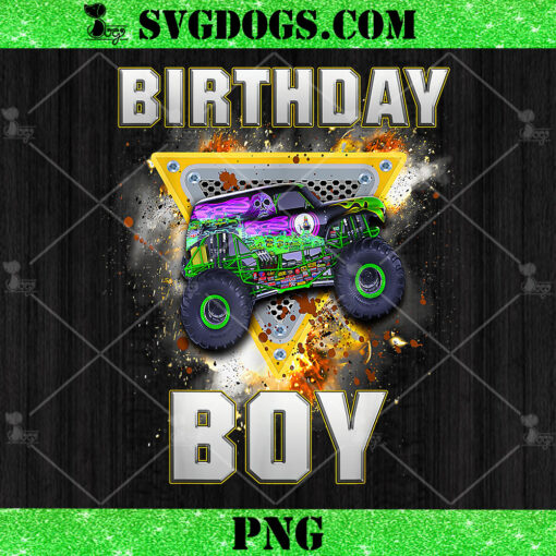 Monster Truck Birthday Boy PNG