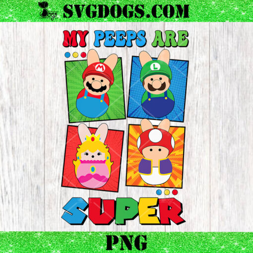 My Peeps Are Super PNG, Easter Super Mario PNG