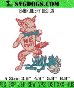 NC State Wolfpack Beat UNC Embroidery File