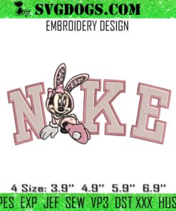 Nike Easter Minnie Bunny Embroidery File