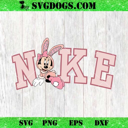 Nike Easter Minnie Bunny SVG, Nike Easter Rabbit Bunny SVG PNG EPS DXF