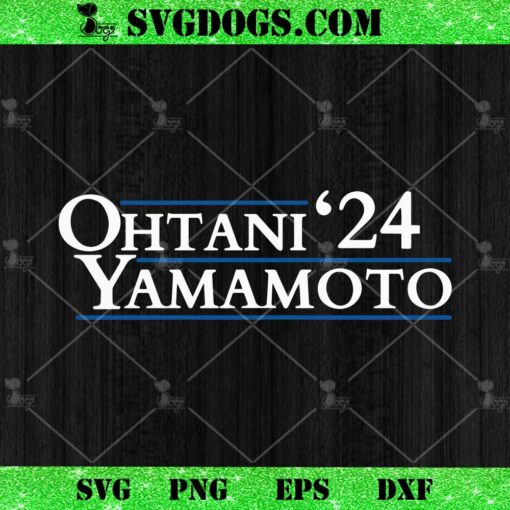 Ohtani Yamamoto 24 SVG, MLB Dodgers Player SVG PNG DXF EPS