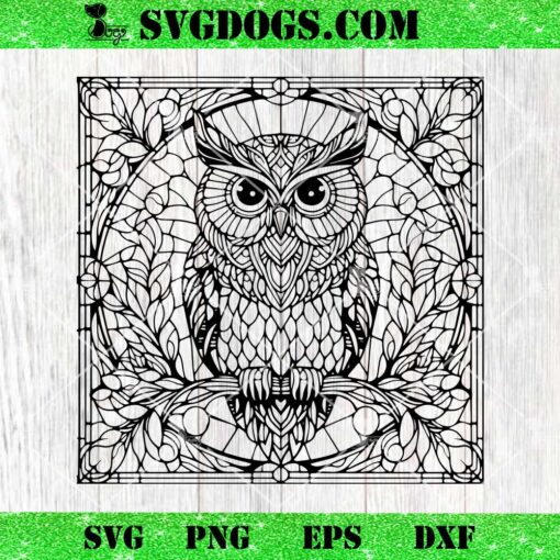 Owl Mandala SVG, Owl SVG PNG EPS DXF