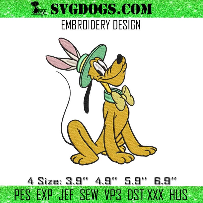 Pluto Easter Day Embroidery File