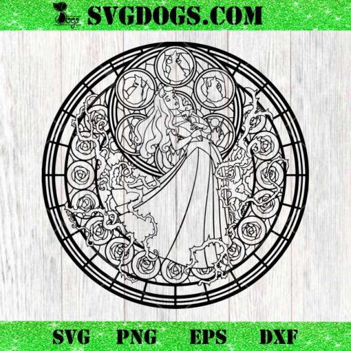 Princess Aurora Mandala SVG, Sleeping Beauty SVG PNG DXF EPS