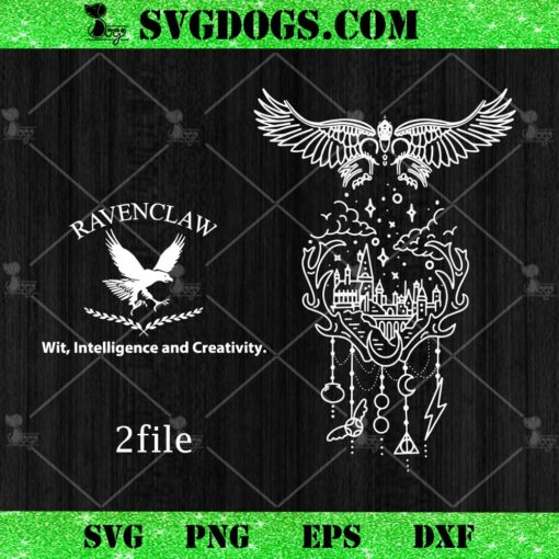 Ravenclaw Wit Intelliigence And Creativity SVG, Harry Potter SVG PNG EPS DXF