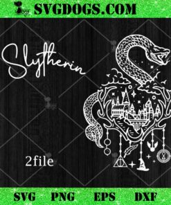 Slytherin Harry Potter SVG, Slytherin Emblem SVG PNG EPS DXF