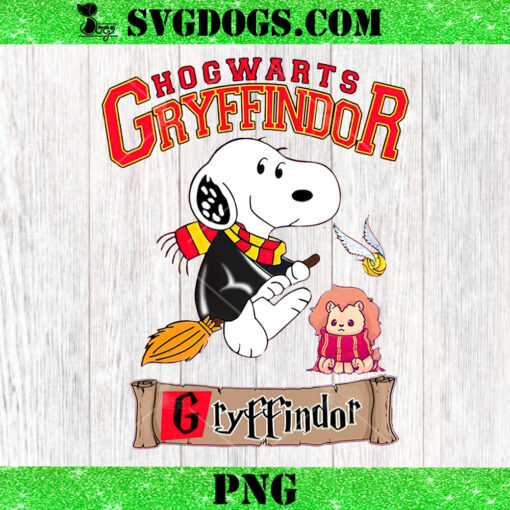 Snoopy Hogwarts Gryffindor PNG, Harry Potter Gryffindor PNG