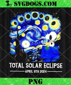 Snoopy and Woodstock total solar eclipse 2024 PNG
