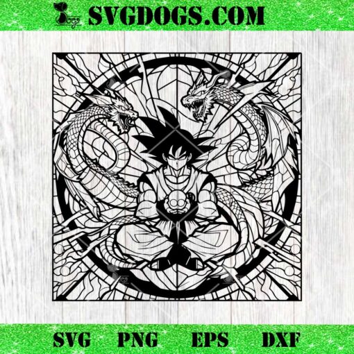 Son Goku Mandala SVG, Anime Manga SVG PNG DXF EPS