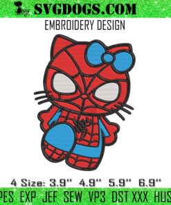 Spider Hello Kitty Embroidery