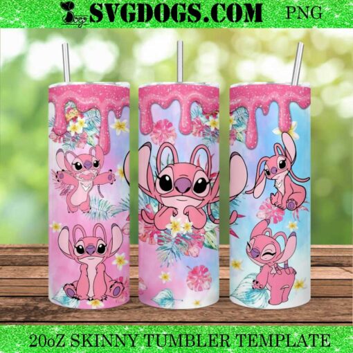 Stitch Angel 20oz Tumbler Wrap PNG File