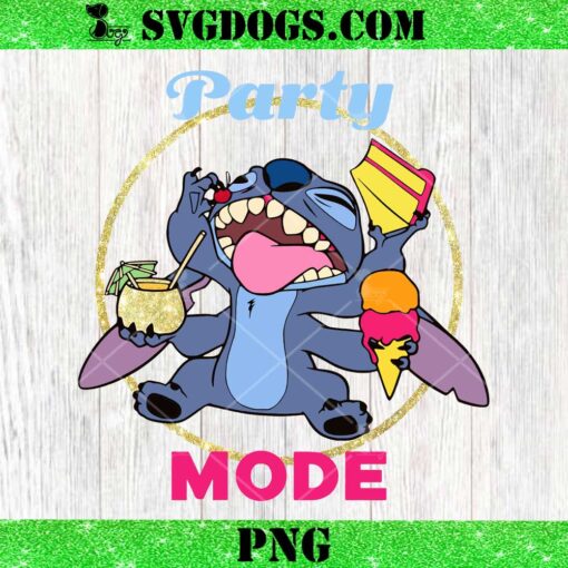 Stitch Party Mode PNG