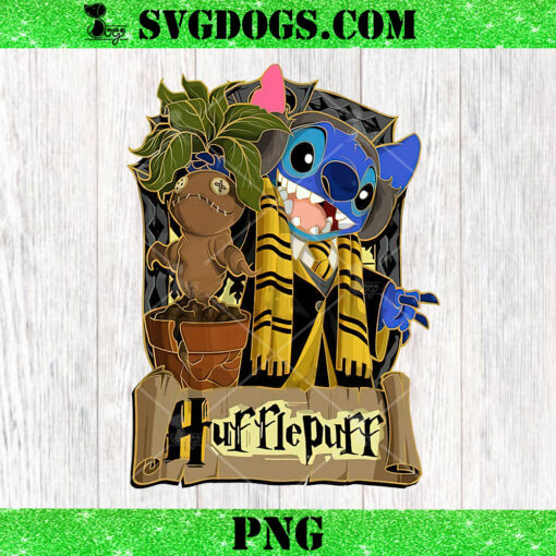 Stitch Potter Hufflepuff PNG, Disney Lilo And Stitch PNG, Harry Potter PNG