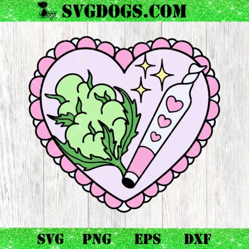Stoner Heart SVG, Weed Love SVG, 420 SVG PNG EPS DXF