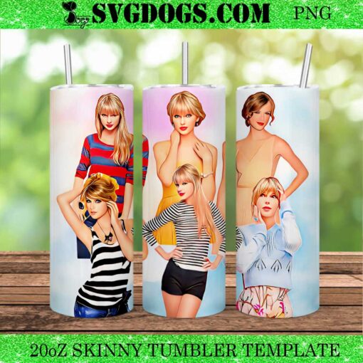 Taylor Swift Fashion 20oz Tumbler Wrap PNG File