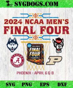 2024 NCAA Mens Final Four Uconn Alabama NC State Purdue SVG, Alabama Crimson Tide And Purdue Boilermakers SVG PNG EPS DXF