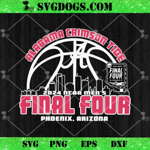 Alabama Crimson Tide 2024 NCAA Men’s Final Four SVG