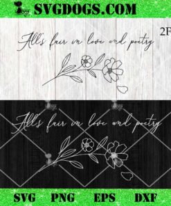 All’s Fair In Love And Poetry Flower SVG, TTPD Taylor Swift SVG PNG DXF EPS