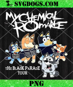Bluey My Chemical Romance PNG, The Black Parade Tour PNG