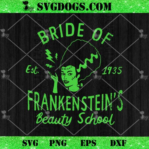 Bride of Frankenstein Beauty School SVG