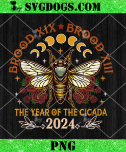 Cicada 2024 Insect Broods XIX And XIII Cicada Lover PNG, Entomology Cicada Fest PNG