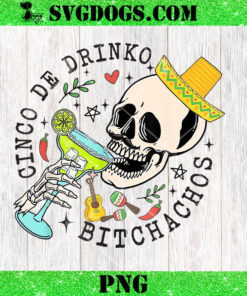 Cinco De Drinko Bitchachos PNG, Skull Drink PNG
