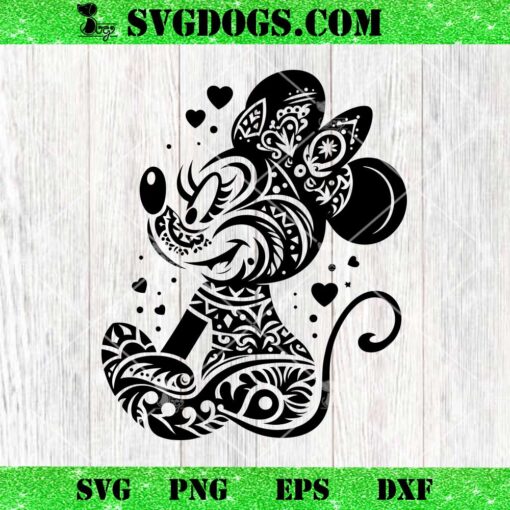 Cute Minnie Mandala SVG, Minnie SVG PNG EPS DXF