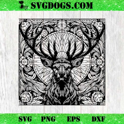 Deer Hunting Mandala SVG, Reindeer SVG PNG EPS DXF