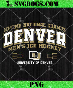 Denver Pioneers National Champs 2024 Hockey PNG