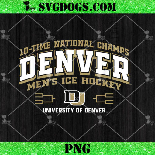 Denver Pioneers National Champs 2024 Hockey PNG