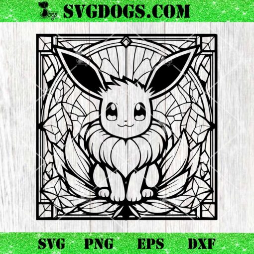 Eevee Pokemon SVG, Mandala SVG, Pikachu And Eevee SVG PNG EPS DXF